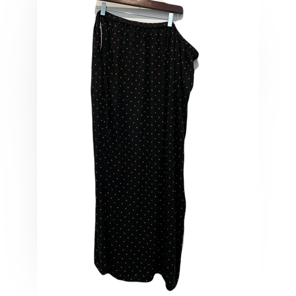 🆕 NWT Nordstrom Rack Black & Tan Dot Wide-Leg Pants 👖 Size 3X - Picture 4 of 8